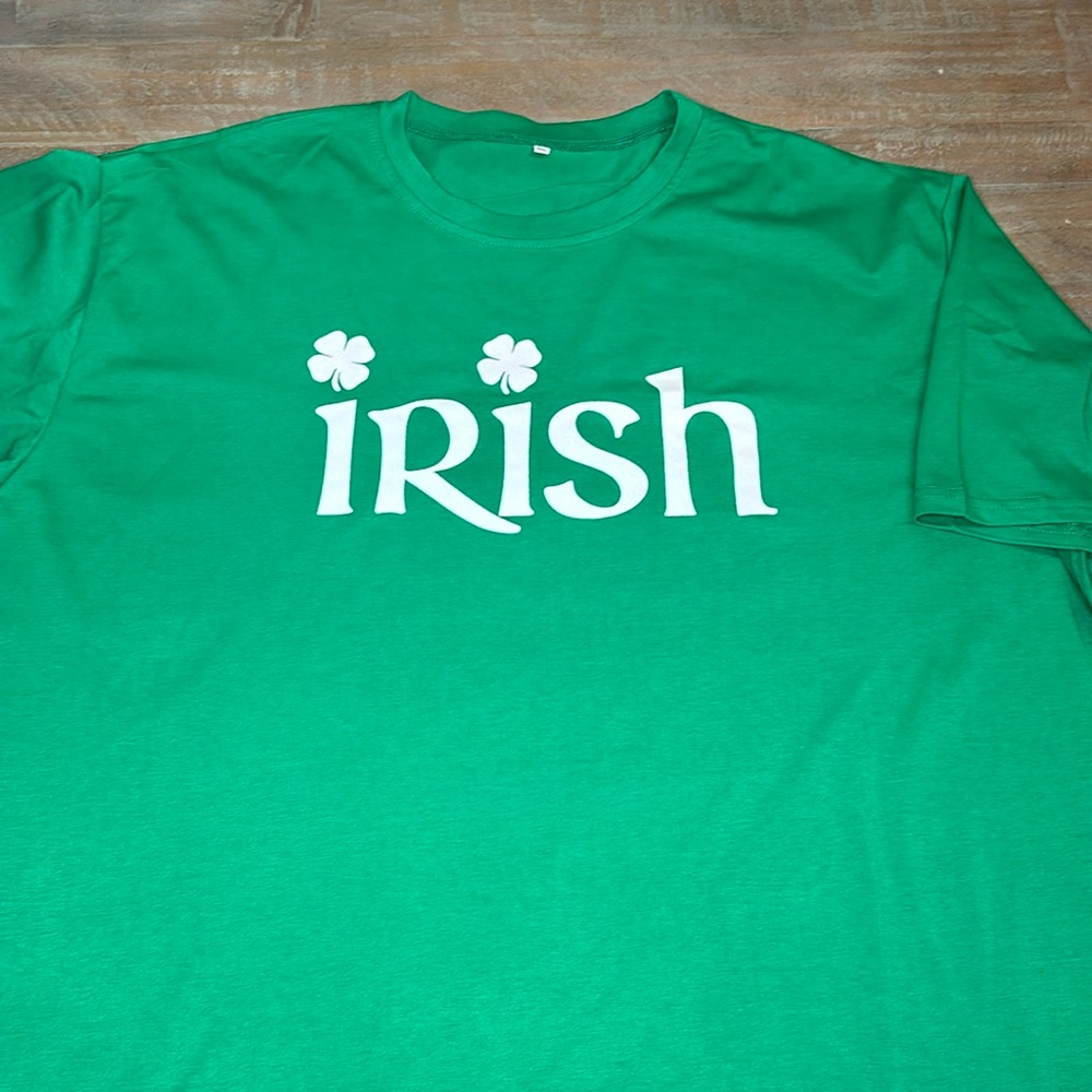 Green Irish tee